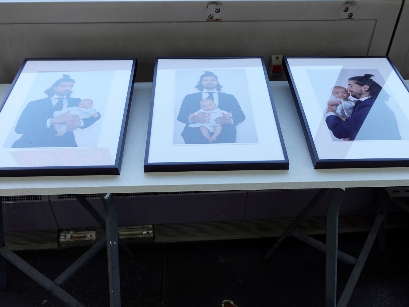 Beate Spitzmüller, Adrian mit dem Kind, No1, No2, No3‘  / Fotografie 