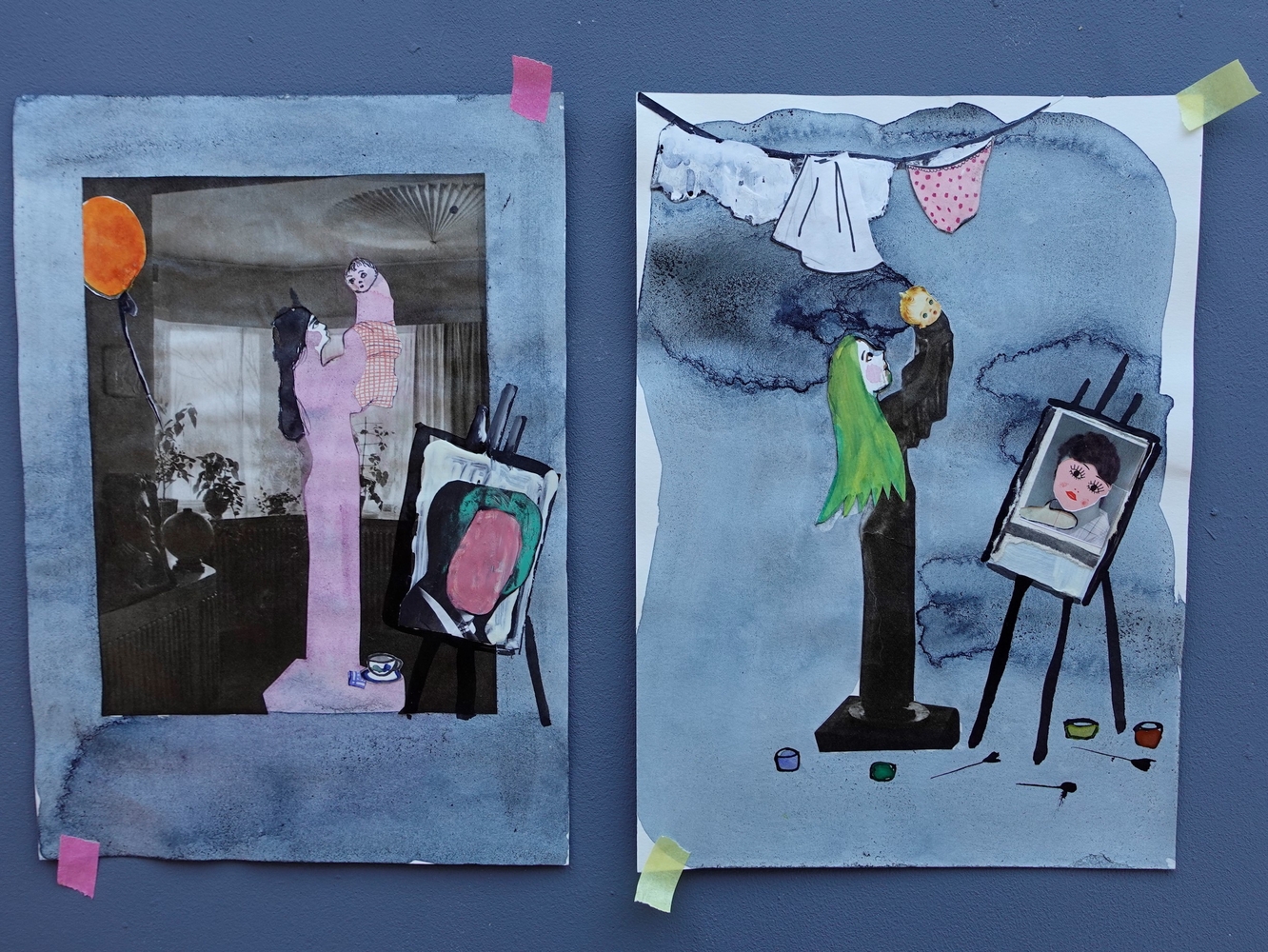 Niina Lehtonen-Braun, Angst. Wir sind wie immer glücklich. / Malerei  