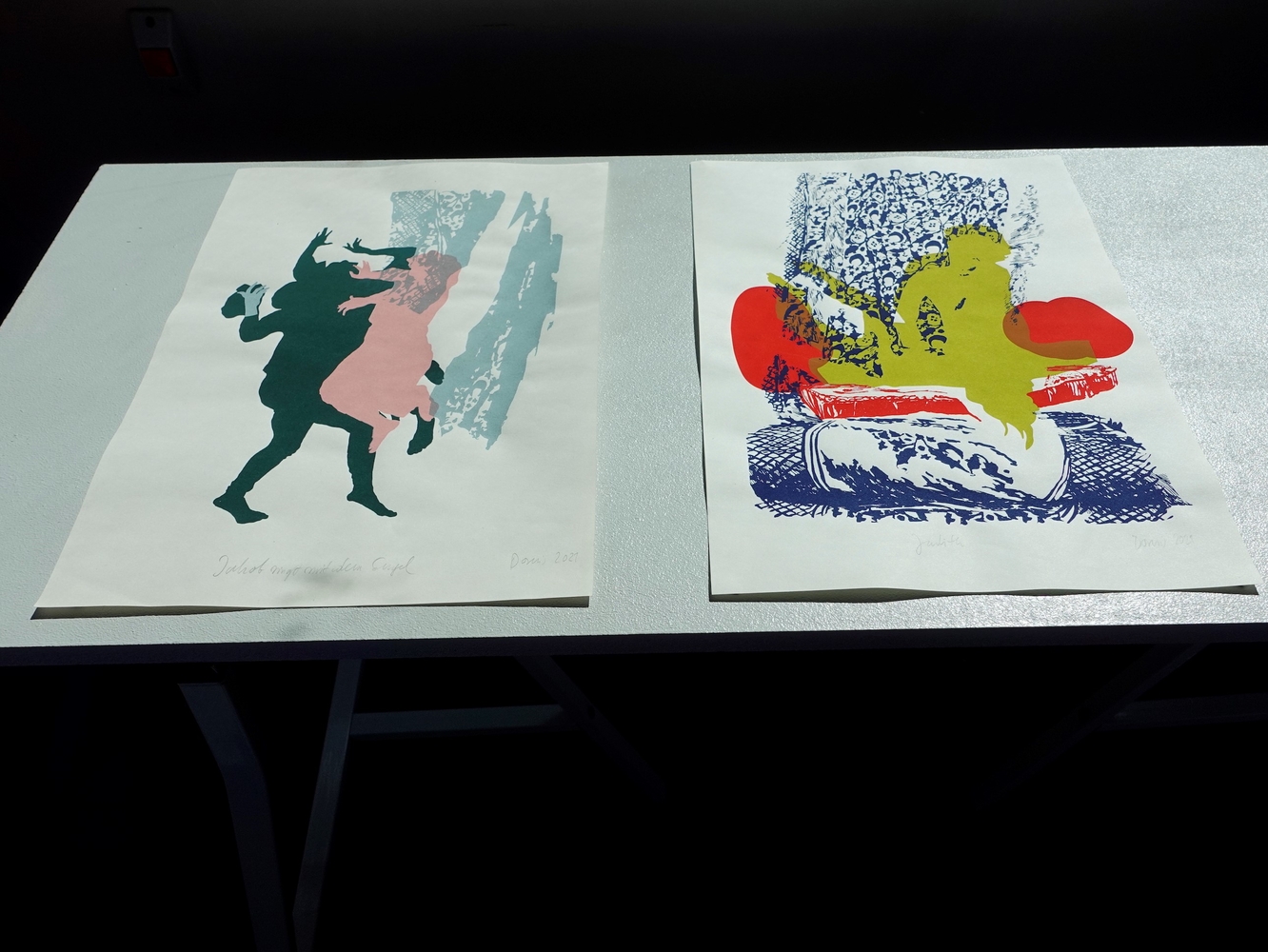 Ulrike Dornis, Holofernes & Judith / Siebdruck 