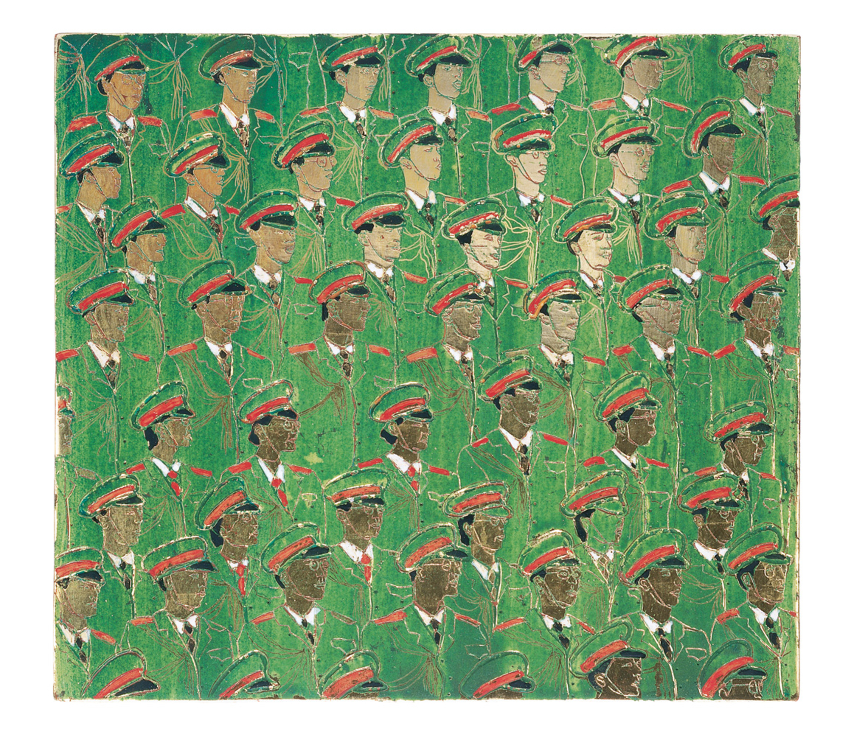 Kathrina Rudolph Malerei Kreidegrund Ornament Abstraktion