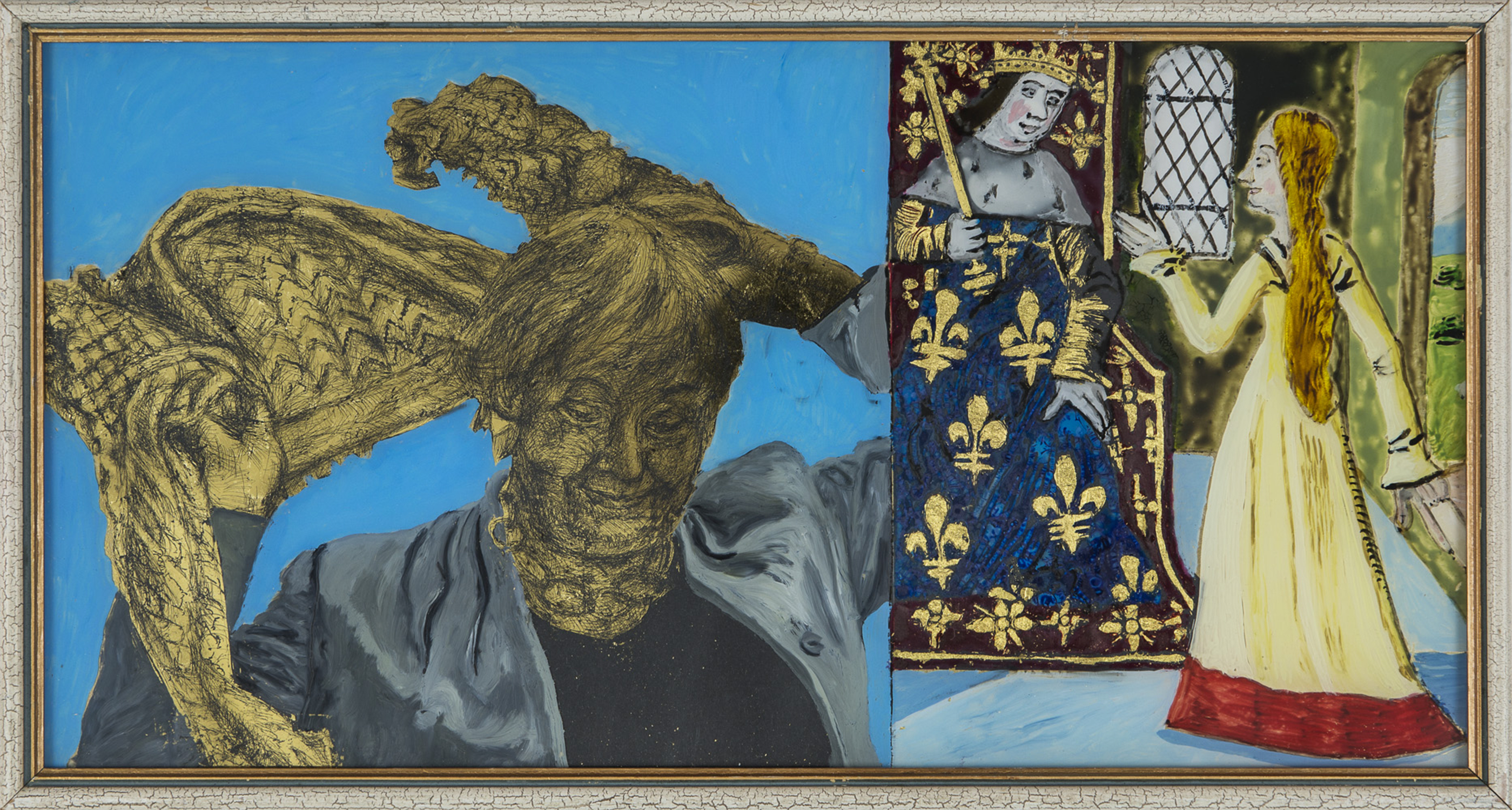 Kathrina Rudolph jeanne d'arc hinterglasmalerei